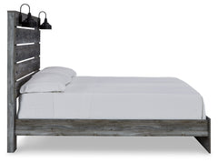 Baystorm Gray King Panel Bed & Dresser & Mirror & 2 Nightstands - Ornate Home
