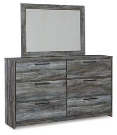 Baystorm Gray King Panel Bed, Dresser, Mirror, Chest and Nightstand - Ornate Home