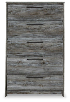 Baystorm Gray King Panel Bed, Dresser, Mirror, Chest and Nightstand - Ornate Home