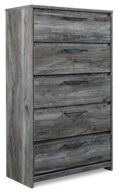 Baystorm Gray King Panel Bed, Dresser, Mirror, Chest and Nightstand - Ornate Home