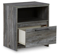 Baystorm Gray King Panel Bed, Dresser, Mirror, Chest and Nightstand - Ornate Home