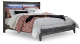 Baystorm Gray King Panel Bed - Ornate Home
