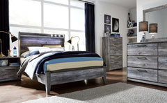 Baystorm Gray King Panel Bed - Ornate Home