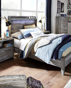 Baystorm Gray King Panel Bed - Ornate Home