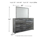 Baystorm Gray King Panel Bedroom Set with Dresser, Mirror and Chest (Online Special Price) - Ornate Home