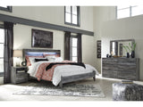 Baystorm Gray King Panel Bedroom Set with Dresser, Mirror, and Nightstand (Online Special Price) - Ornate Home