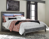 Baystorm Gray King Panel Bedroom Set with Dresser, Mirror, and Nightstand - Ornate Home