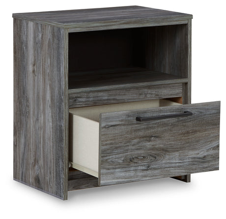 Baystorm Gray King Panel Storage Bed, Chest and 2 Nightstands - Ornate Home