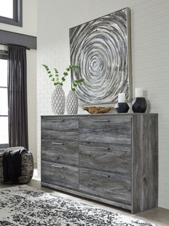 Baystorm Gray King Panel Storage Bedroom Set with Dresser, Chest and 2 Nightstands - Ornate Home