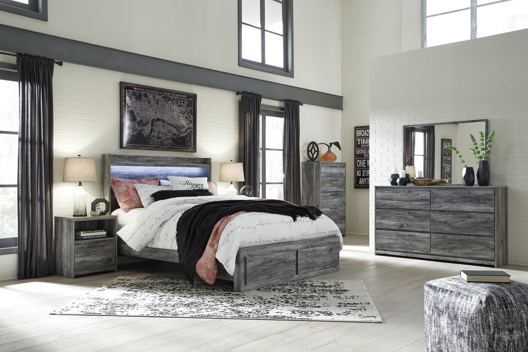 Baystorm Gray Nightstand (Online Special Price) - Ornate Home