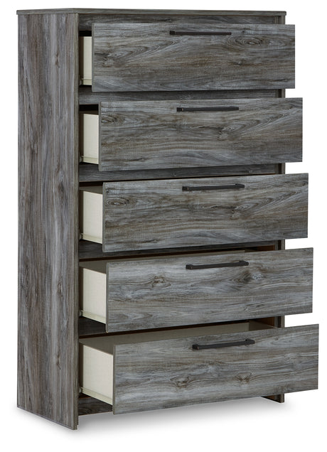 Baystorm Gray Queen Panel Bed and Chest - Ornate Home
