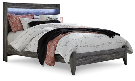 Baystorm Gray Queen Panel Bed and Chest - Ornate Home