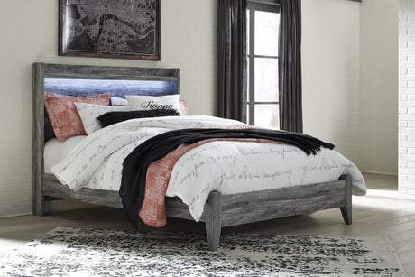 Baystorm Gray Queen Panel Bed and Chest - Ornate Home