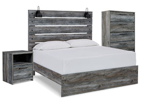 Baystorm Gray Queen Panel Bedroom Set with Chest and Nightstand - Ornate Home