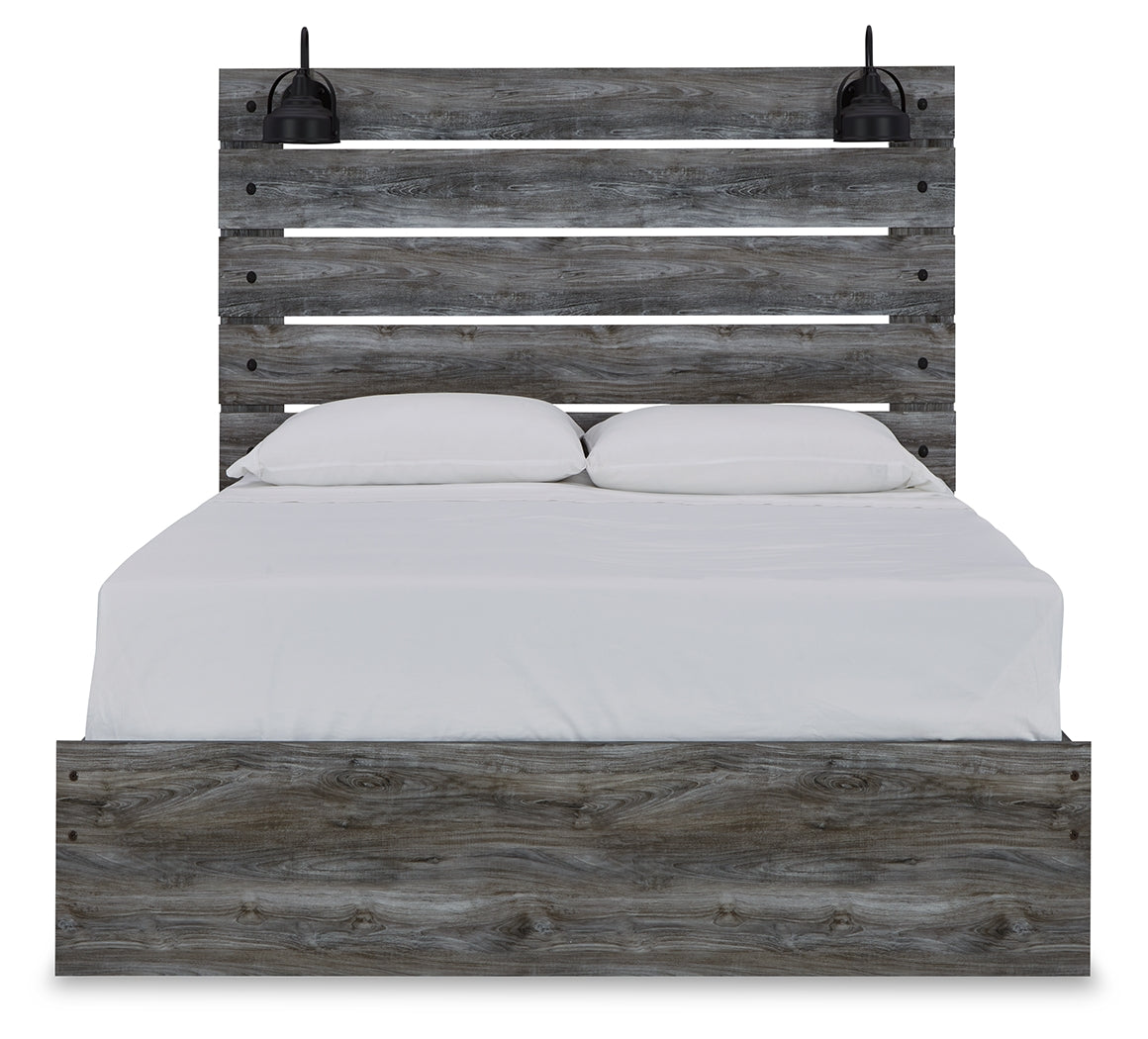 Baystorm Gray Queen Panel Bedroom Set with Chest and Nightstand - Ornate Home