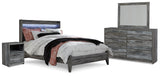 Baystorm Gray Queen Panel Bedroom Set with Dresser, Mirror and Nightstand (Online Special Price) - Ornate Home