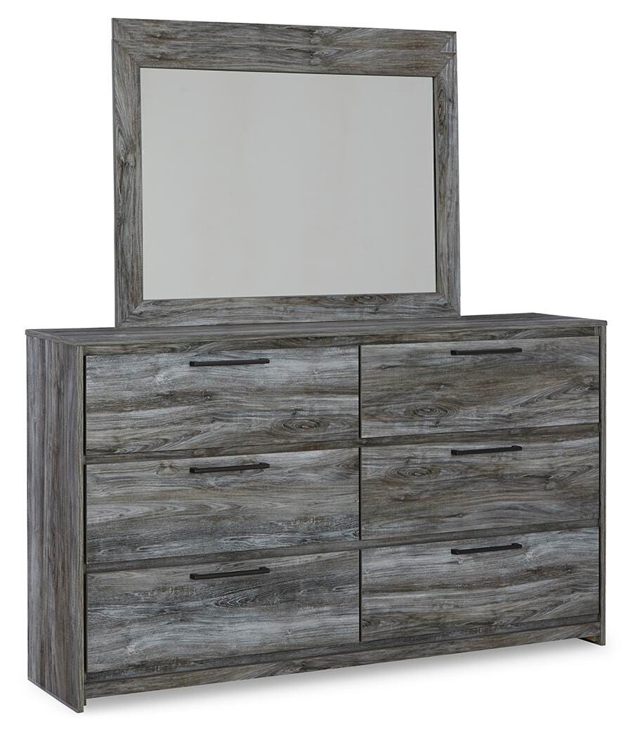 Baystorm Gray Queen Panel Storage Bed, Dresser, Mirror, Chest and Nightstand - Ornate Home