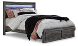 Baystorm Gray Queen Panel Storage Bed, Dresser, Mirror, Chest and Nightstand - Ornate Home