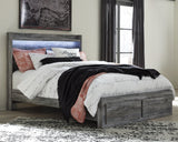 Baystorm Gray Queen Panel Storage Bedroom Set with Dresser and 2 Nightstands (Online Special Price) - Ornate Home