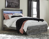 Baystorm Gray Queen Panel Storage Bedroom Set with Dresser and 2 Nightstands - Ornate Home