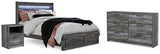 Baystorm Gray Queen Panel Storage Bedroom Set with Dresser and Nightstand (Online Special Price) - Ornate Home