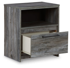 Baystorm Gray Queen Panel Storage Bedroom Set with Nightstand - Ornate Home