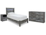 Baystorm Gray Twin Panel Bed & Dresser & Nightstand (Online Special Price) - Ornate Home