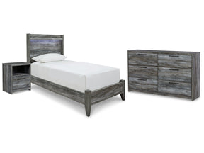 Baystorm Gray Twin Panel Bed & Dresser & Nightstand (Online Special Price) - Ornate Home