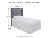 Baystorm Gray Twin Panel Bed Headboard, Dresser, Mirror and Nightstand (Online Special Price) - Ornate Home