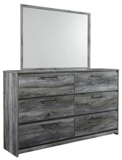 Baystorm Gray Twin Panel Bed Headboard, Dresser, Mirror and Nightstand - Ornate Home