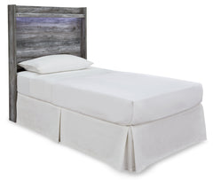 Baystorm Gray Twin Panel Bed Headboard, Dresser, Mirror and Nightstand - Ornate Home