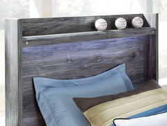 Baystorm Gray Twin Panel Bed - Ornate Home
