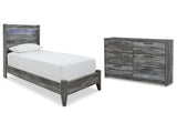 Baystorm Gray Twin Panel Bedroom Set with Dresser (Online Special Price) - Ornate Home
