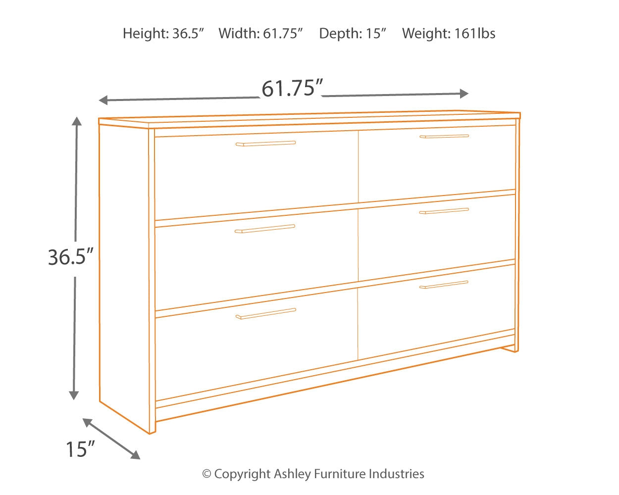 Baystorm Gray Twin Panel Bedroom Set with Dresser (Online Special Price) - Ornate Home