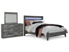 Baystorm Queen Panel Bedroom Set with Dresser and Mirror - Ornate Home