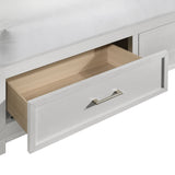 Baystorm White 3-Piece King UPH Storage Bedroom Set - Ornate Home