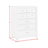 Baystorm White 5-Piece King UPH Storage Bedroom Set - Ornate Home