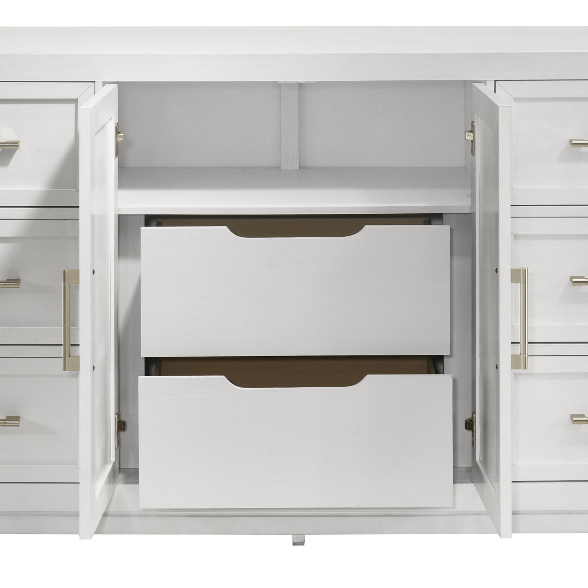 Baystorm White 5-Piece Queen UPH Storage Bedroom Set - Ornate Home