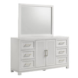 Baystorm White Dresser & Mirror Set - Ornate Home