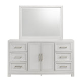 Baystorm White Dresser & Mirror Set - Ornate Home