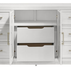 Baystorm White Dresser & Mirror Set - Ornate Home