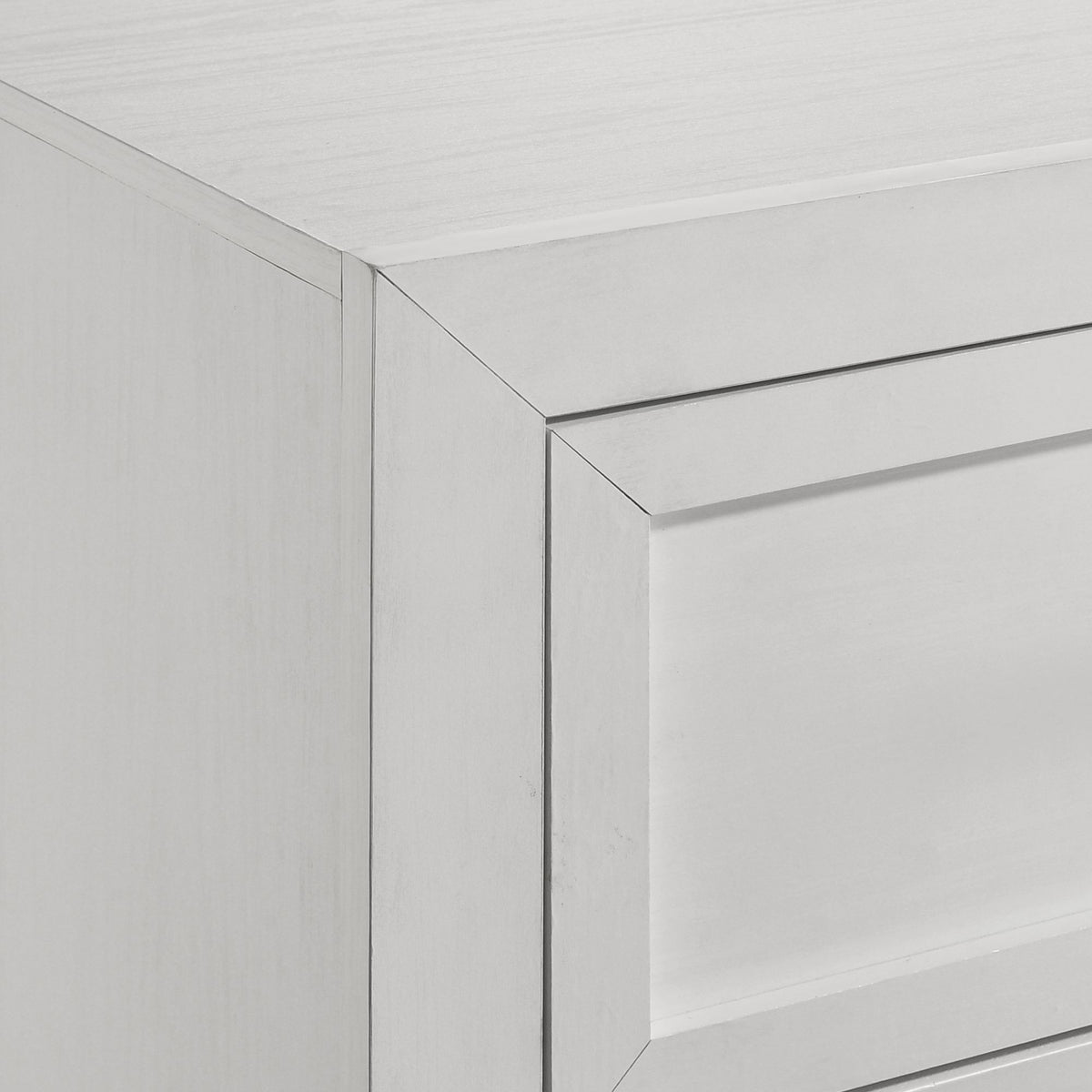Baystorm White Nightstand with Hidden Drawer, USBC 1A+1C - Ornate Home