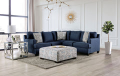 Bayswater Navy Ottoman - Ornate Home