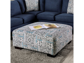 Bayswater Navy Ottoman - Ornate Home