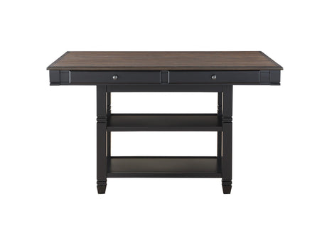 Baywater Black/Brown Counter Height Table - Ornate Home