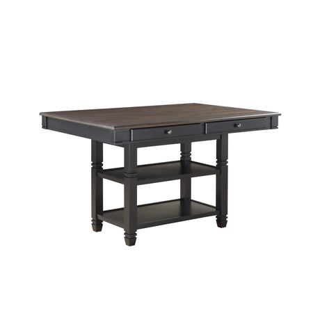 Baywater Black/Brown Counter Height Table - Ornate Home
