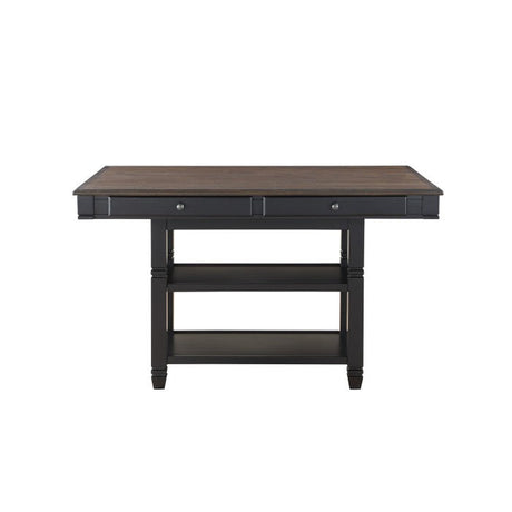 Baywater Black/Brown Counter Height Table - Ornate Home