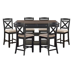 Baywater Gray 7pc Dining Set - Ornate Home