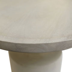 Bea Whitewash Side Table - Ornate Home