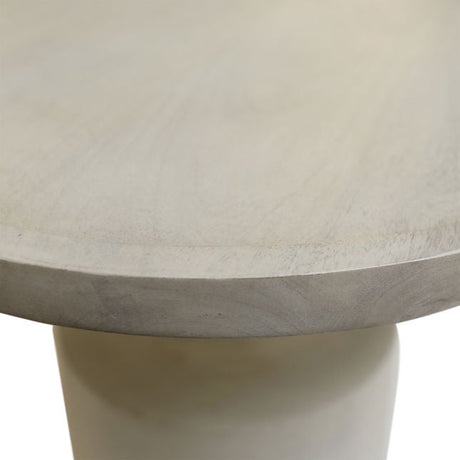 Bea Whitewash Side Table - Ornate Home